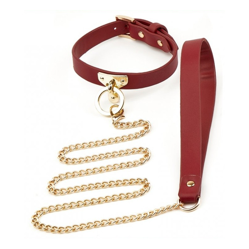 Generique Collier et Laisse Sclave Rouge